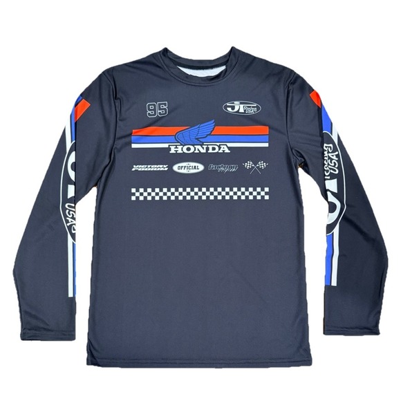 Honda Other - Honda Shirt Mens Long Sleeve JT Racing USA Wing Logo Motocross Jersey S Small